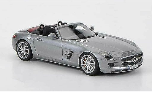 Mercedes SLS Roadster 1/43 Schuco AMG (A197) grijs 2012 modelauto