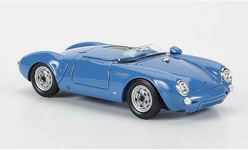 Porsche 550 Base 1/43 Schuco Spyder blauw/wit modelauto