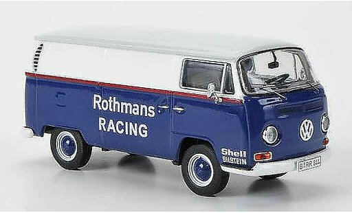 Volkswagen T2 A 1/43 Premium ClassiXXs bestelwagen rothmans Racing wit/blauw/grijs modelauto