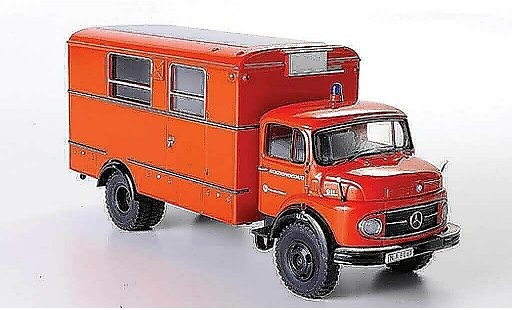 Mercedes LP 911 Koffer 1/43 Premium ClassiXXs Fenster- Katastrophenschutz oranje modelauto