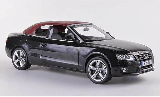 Audi A5 cabriolet 1/18 Norev zwart 2009 modelauto