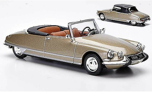 Citroen DS 21 1/43 Norev Cabriolet grijsbeige 1966 modelauto