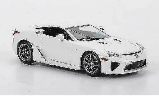 Lexus LFA Base 1/43 Minichamps wit avec Figur 2010 modelauto