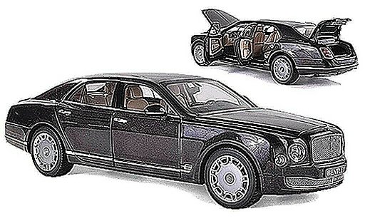 Bentley Mulsanne berline 1/18 Minichamps 2010 bruin LHD modelauto