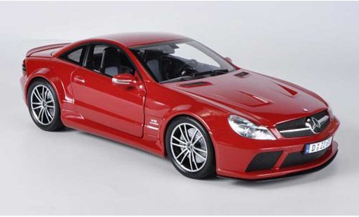 Mercedes B 65 1/18 Minichamps AMG zwart Series (R230) rood 2009 modelauto