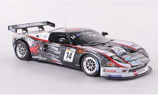 Ford GT GT3 1/43 Minichamps 3 No.14 Fischer Racing Team FIA 3 EM Brunn 2010 M.Eskelinen/C.Nygaard modelauto