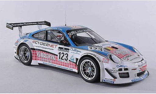 Porsche 911 GT3 1/18 Minichamps R 2011 No.123 Muhlner Motorsport 24h Spa Fumal/Thiry/Rozenblad/Lefort modelauto