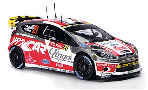 Ford Fiesta WRC 1/43 Spark No.21 Praga/Jipo Cars Rally Monte Carlo 2012 modelauto
