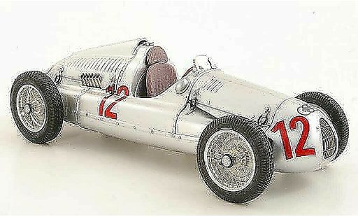 Auto Union Typ D course 1/18 CMC No.12 H.P.Muller GP Frankreich 1939 modelauto