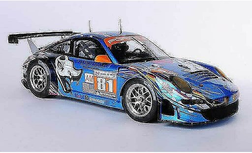 Porsche 911 GT3 RSR 1/18 Spark 2011 No.81 Flying Lizard Motorsport S.Neiman / D.Law / S.Pumpelly 24h Le Mans modelauto