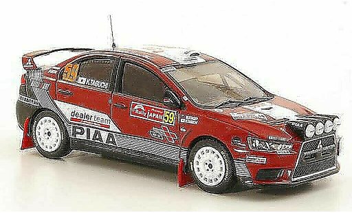 Mitsubishi Lancer Evolution X 1/43 IXO No.59 K.Taguchi / M.Stacey Rally Japan 2008 modelauto