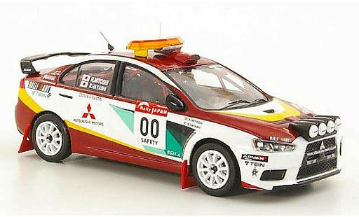 Mitsubishi Lancer Evolution X 1/43 IXO No.00 H.Miyoshi / S.Hayashi Safety Car Rally Japan 2008 modelauto