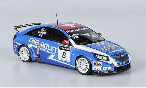 Chevrolet Cruze course 1/43 Spark 2011 1.6T No.8 A.Menu WTCC GP Macau modelauto