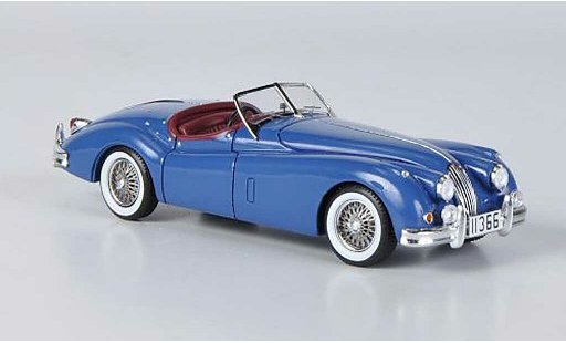 Jaguar XK 140 1/43 Spark Roadster blauw 1957 modelauto