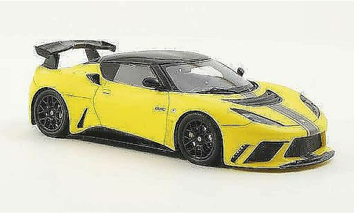 Lotus Evora GTE 1/43 Spark geel/grijs/carbon LHD 2011 modelauto