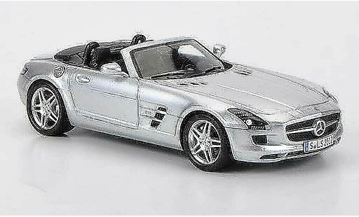 Mercedes SLS Roadster 1/43 Spark AMG grijs modelauto