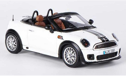 Mini Roadster Base 1/43 Spark wit/zwart 2012 modelauto