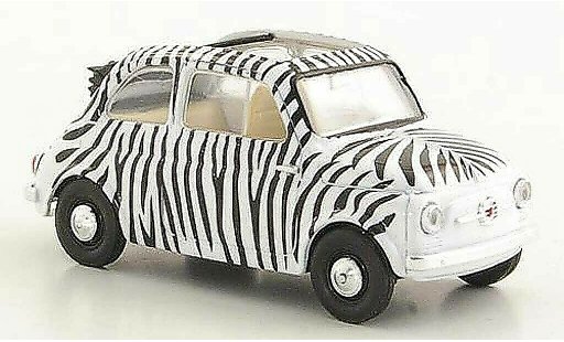 Fiat 500 Nuova 1/43 Brumm ''Zebrata'' 1957 modelauto