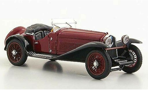 Alfa Romeo 2300 berlina 1/43 Brumm rood/zwart modelauto