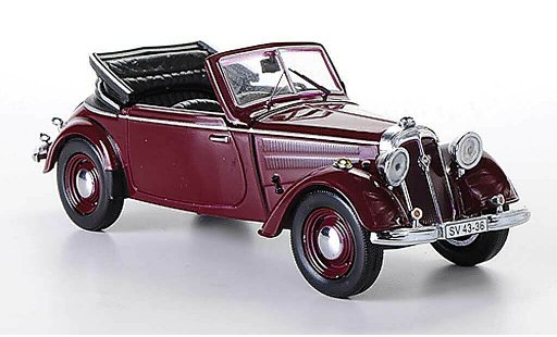 IFA F8 Cabriolet 1/43 IST Models rood 1955 modelauto