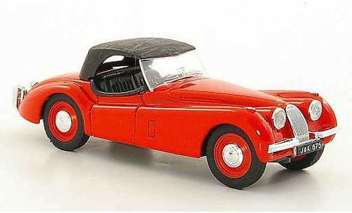 Jaguar XK 120 1/43 Brumm rood 1948 modelauto