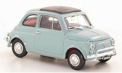 Fiat 500 L 1/43 Brumm blauwgrijs 1968 modelauto