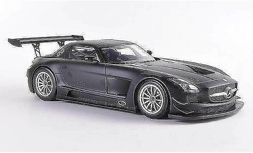 Mercedes SLS GT3 1/18 Minichamps AMG matzwart Plain Body Version 2011 modelauto