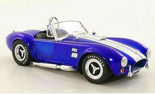 AC Cobra shelby 427 1/18 Shelby Collectibles S/C blauw/wit modelauto
