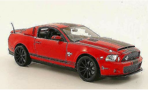 Shelby GT 500 2012 1/18 Shelby Collectibles Super Snake rood/matzwart modelauto