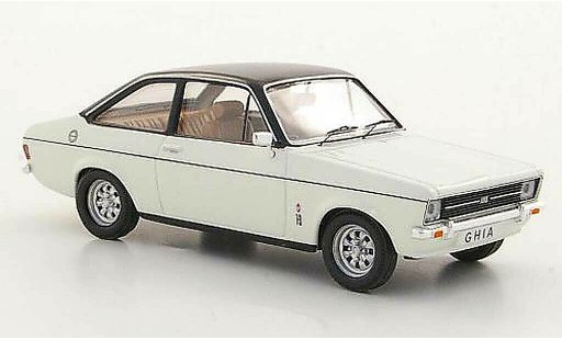 Ford Escort Ghia 1/43 Trofeu 1300 wit/zwart RHD modelauto