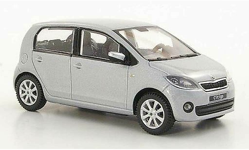 Skoda Citigo 5 portes 1/43 Abrex grijs 5- 2012 modelauto