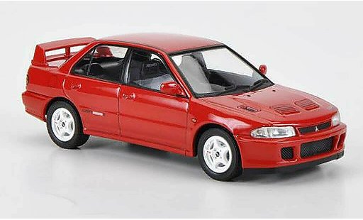 Mitsubishi Lancer Evolution II 1/43 HPI GSR rood RHD 1994 modelauto