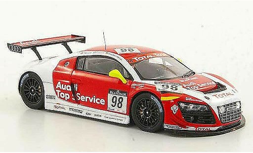 Audi R8 lms 1/43 Spark No.98 Top Service Fassler / Piccini / Rockenfeller 24h Spa 2011 modelauto