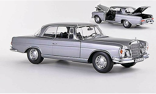 Mercedes 280 1969 1/18 Norev SE Coupe (W111) grijs modelauto