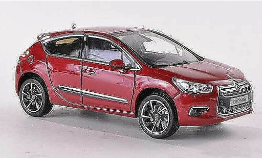 DS Automobiles DS4 Berline 1/43 Norev rood 2011 modelauto