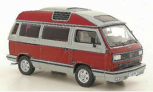 Volkswagen T3 B 1/43 Premium ClassiXXs Dehler-Profi rood/grijs Sondermodell MCW modelauto