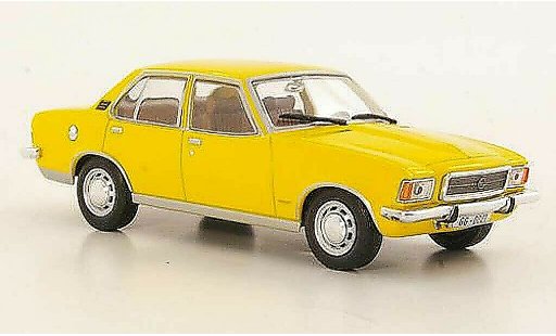 Opel Rekord D 1/43 WhiteBox 2100 Diesel geel modelauto