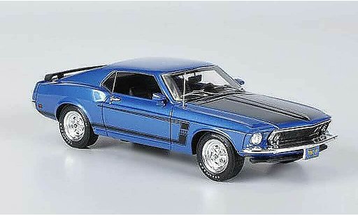 Ford Mustang Boss 302 1/43 Highway 61 blauw modelauto