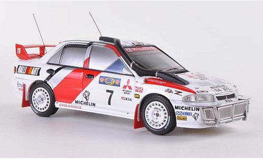 Mitsubishi Lancer Evolution III 1/43 HPI No.7 RalliArt T.Makinen / S.Harjanne Safari Rally 1996 modelauto