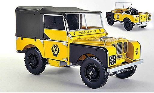 Land Rover Series 1 Base 1/18 Minichamps AA Road Service geel 1948 modelauto