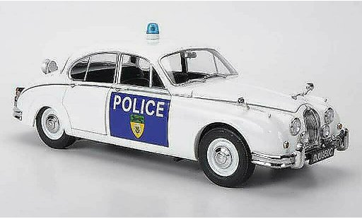 Jaguar MK 2 1/18 Model Icons Leicestershire & Rutland Constabulary Politie (GB) RHD 1965 modelauto