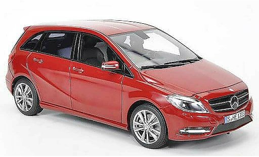 Mercedes Classe B Base 1/18 Norev B180 rood 2011 modelauto