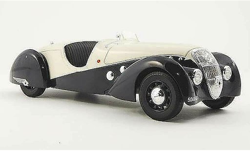 Peugeot 302 Roadster 1/18 Norev Darl'Mat blauw/beige 1937 modelauto