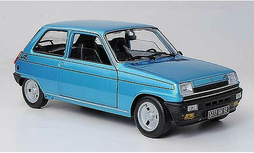 Renault 5 Alpine 1/18 Norev blauw 1977 modelauto