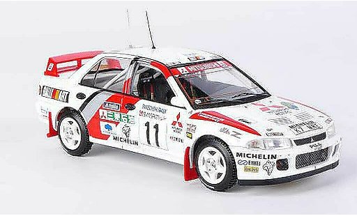 Mitsubishi Lancer Evolution II 1/43 HPI No.11 T.Makinen / S.Harjanne Rally Zweden 1995 modelauto