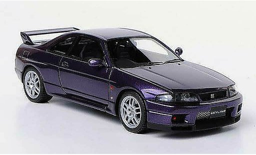 Nissan Skyline R33 1/43 HPI GT-R V-Spec () lila RHD 1995 modelauto