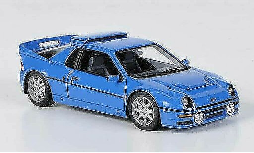 Ford RS 200 Route 1/43 HPI blauw LHD modelauto