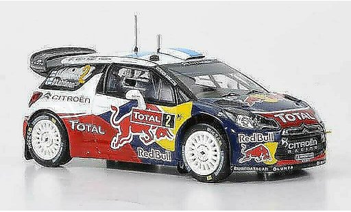 DS Automobiles DS3 WRC 2012 1/43 IXO No.2 Red Bull Hirvonen/Lehtinen Rally Monte Carlo modelauto