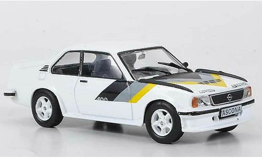 Opel Ascona B 400 1/43 Hachette wit (ohne Magazin) 1979 modelauto