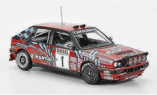 Lancia Delta HF Integrale 1/43 HPI 16V No.1 Martini M.Biasion / T.Siviero Nachtfahrversion Rally Sanremo 1989 modelauto